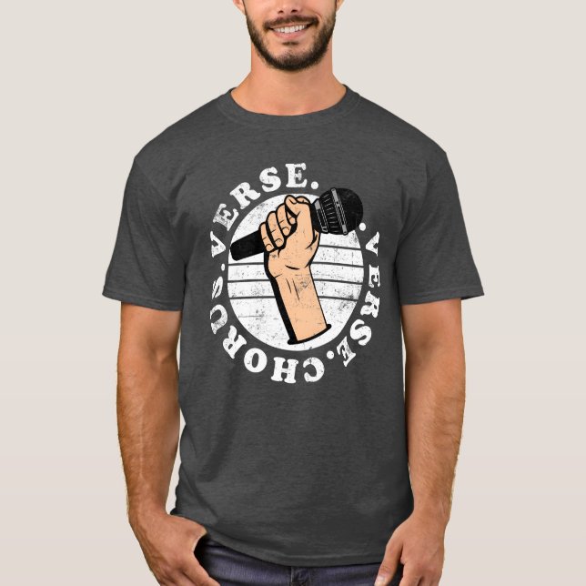 T-shirt Parole Refrain Parole Microphone drôle (Devant)