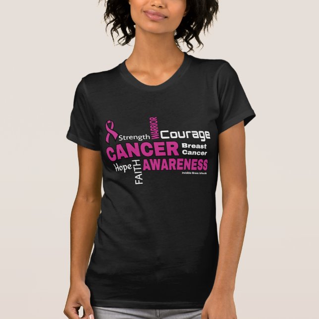 T-shirt Paroles...Cancer du Sein (Devant)