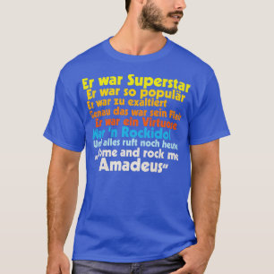 T-shirt Paroles de Rock Me Amadeus Falco