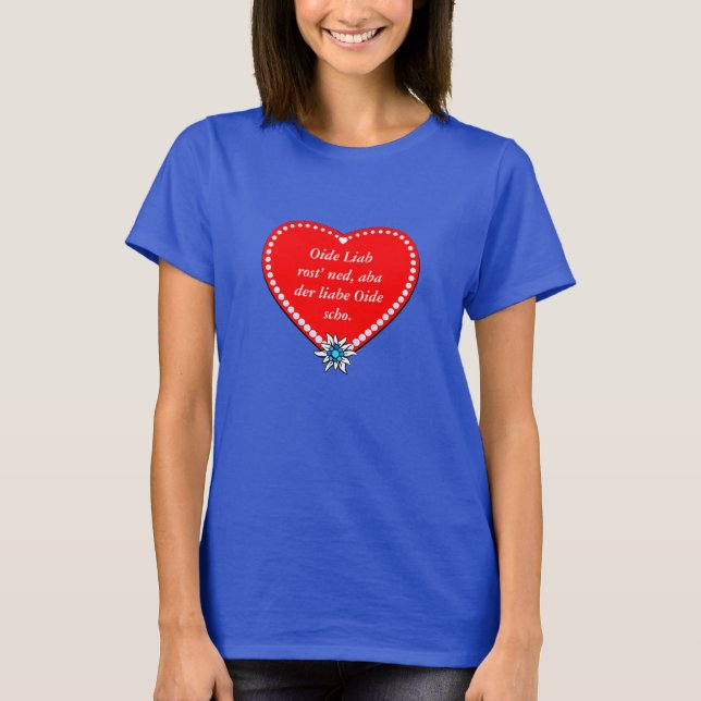 T-shirt Paroles honnêtes d'une Bavaroise (Devant)
