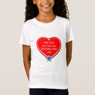 T-Shirt Paroles honnêtes d'une jeune Bavaroise
