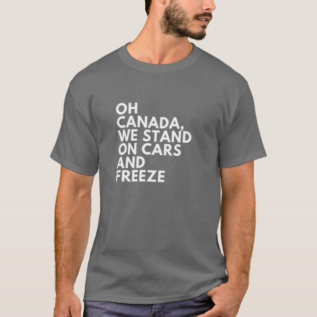 T-shirt Paroles mal entendues : Anthem national du Canada (Devant)