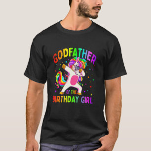 T-shirt Parrain de la fête d'anniversaire fille Dabbing Un