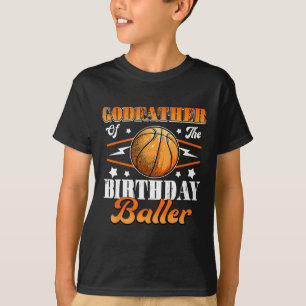 T-shirt Parrain De L'Anniversaire Baller Basketball Père