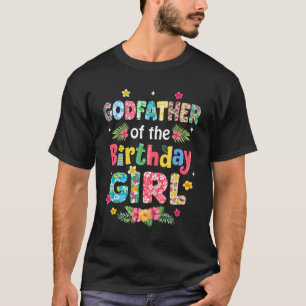 T-shirt Parrain De L'Anniversaire Fille Hawaii Famille Fêt