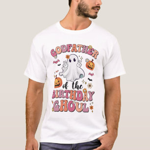 T-shirt Parrain De L'Anniversaire Ghoul Halloween Annivers