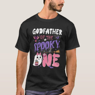 T-shirt Parrain Du Éffrayant 1Er Anniversaire Girl Hall