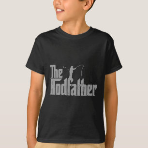 T-shirt Parrain Funny Pêcheur Amoureux Rod Poisson Papa Pê