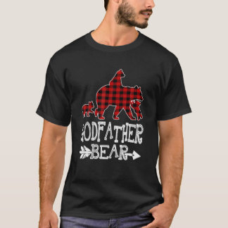 T-shirt Parrain Porte Trois Cubes Rouge Plaid Mama Noël