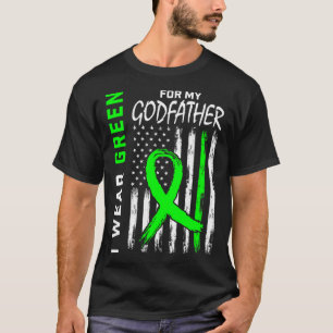 T-shirt Parrain Vert Maladie du rein Cérébrale Palsie Awar