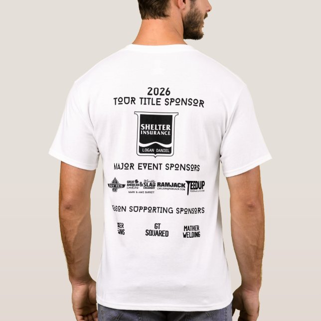 T-shirt Parrains du golf Thunderbird 2026 (Dos)