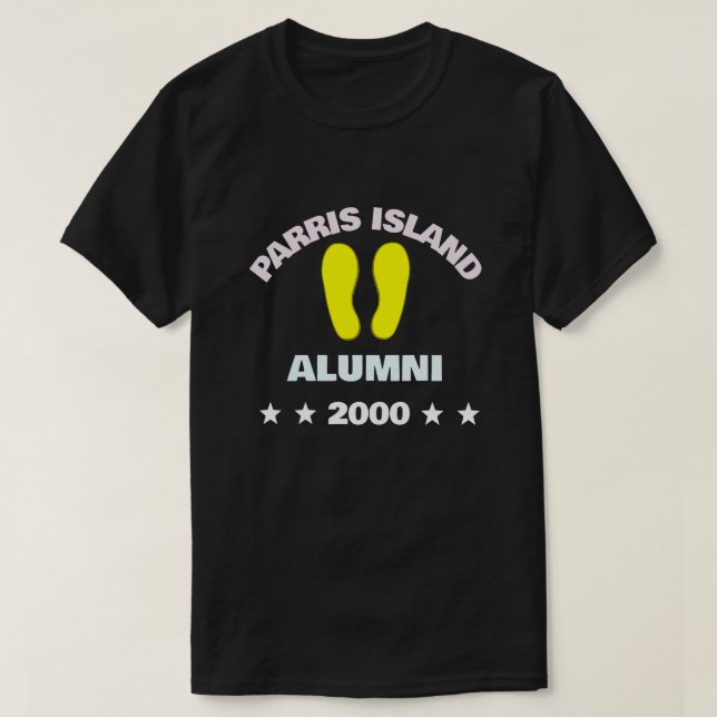 T-SHIRT PARRIS ISLAND ALUMNI 00 (Design devant)