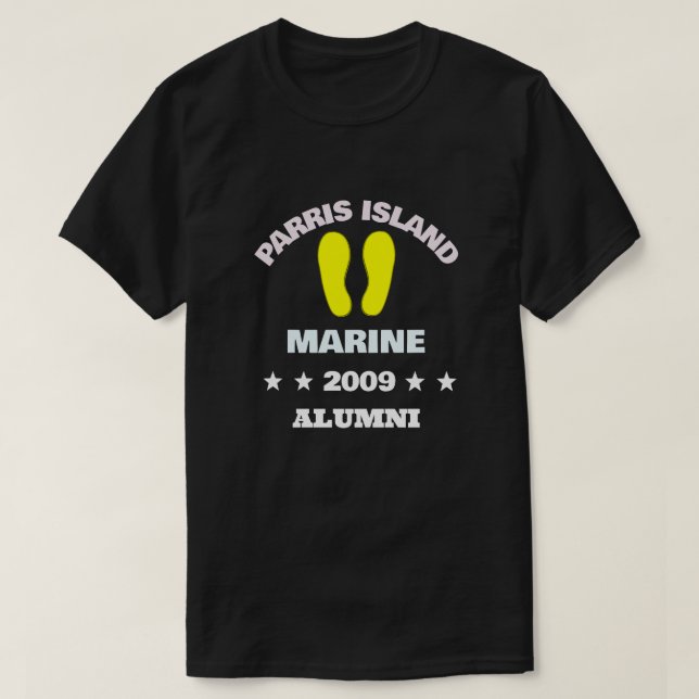T-SHIRT PARRIS ISLAND ALUMNI 09 (Design devant)