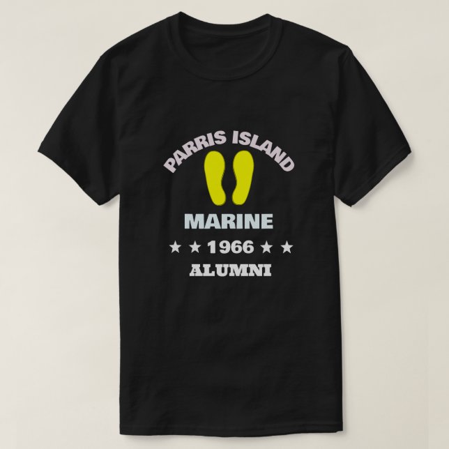 T-SHIRT PARRIS ISLAND ALUMNI 66 (Design devant)
