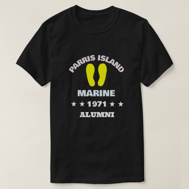 T-SHIRT PARRIS ISLAND ALUMNI 71 (Design devant)