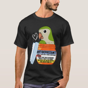 T-shirt Parroquet antidépresseur I Parakeet moine vert Q