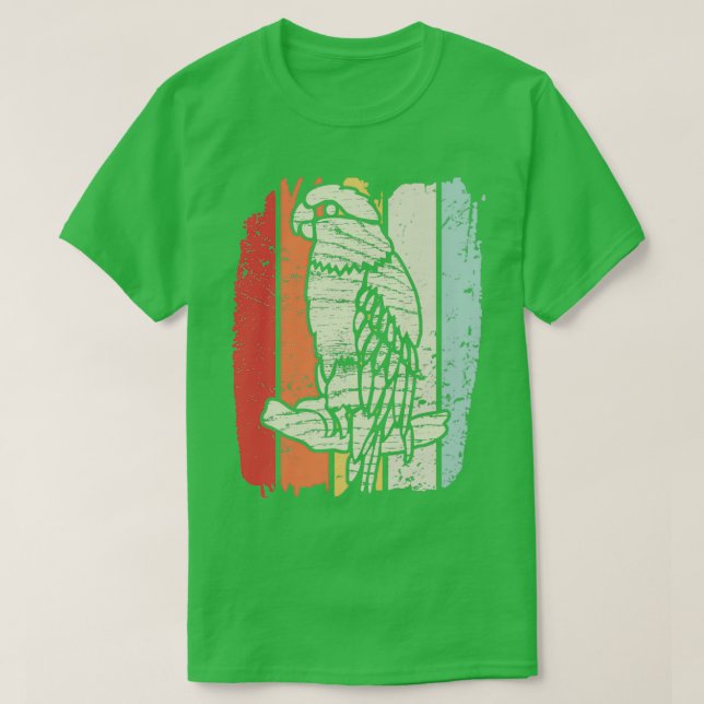 T-shirt Parrot Amazon Retro 3 (Design devant)