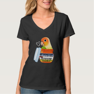T-shirt Parrot Antidépresseur Ier Aiguille À Joue Verte