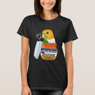 T-shirt Parrot Antidépresseur Ier Caïque à ventre blanc