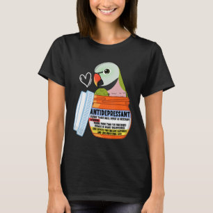 T-shirt Parrot Antidépresseur Ier Moustache Parakeet