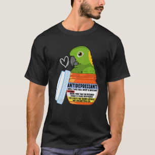 T-shirt Parrot antidépresseur mignon I Jaune napperon Amaz