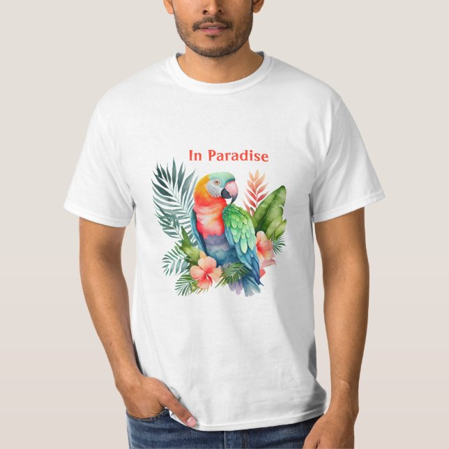 T-shirt Parrot Au Paradis (Devant)