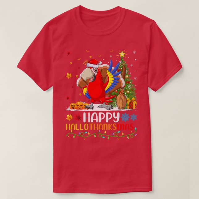 T-shirt Parrot Bird Lover Funny Happy Parrot HelloThanksMa (Design devant)