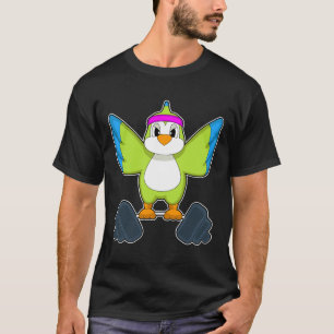 T-shirt Parrot Bodybuilding Dumbbell