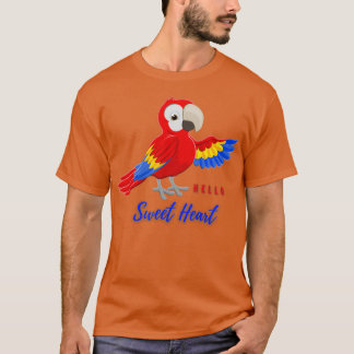 T-shirt Parrot : Bonjour