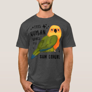 T-shirt Parrot Cet Homme Appartient À Un Soleil Conure Mei