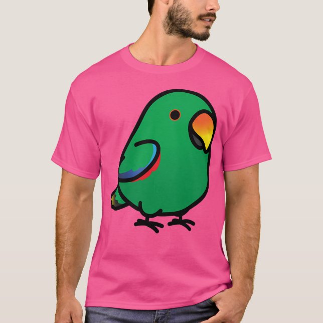 T-shirt Parrot d'Eclectus Masculin Chubby (Devant)