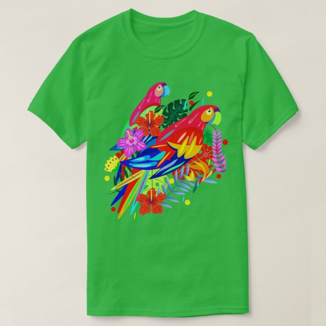 T-shirt Parrot drôle 1 (Design devant)