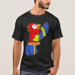 T-shirt Parrot en chanteur avec microphone