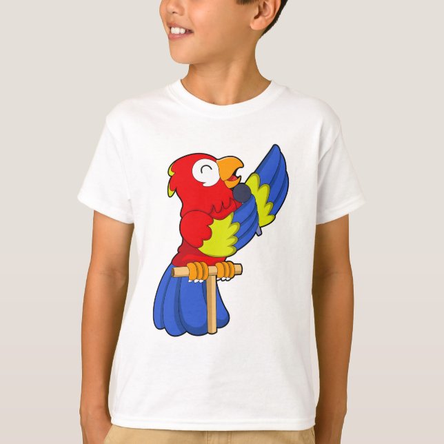 T-shirt Parrot en chanteur avec microphone (Devant)