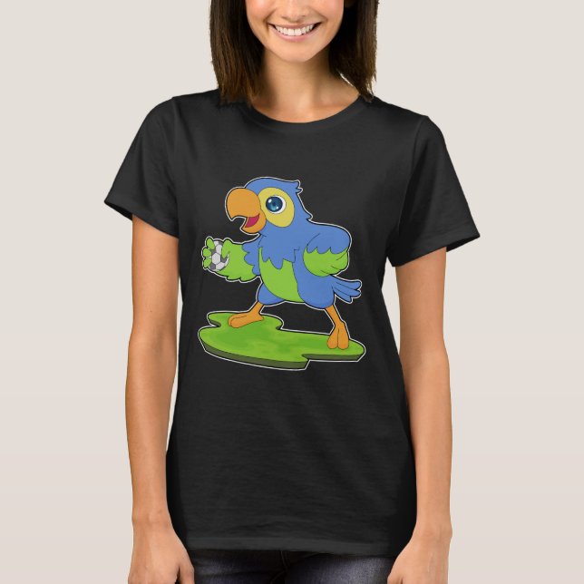 T-shirt Parrot Handball player Handball Sports (Devant)