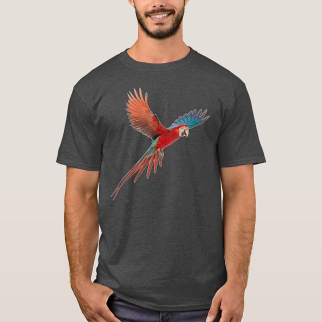 T-shirt Parrot Hommes & Femmes meilleur design (Devant)