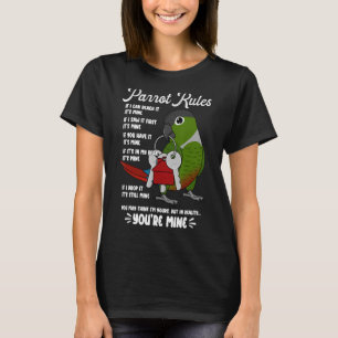 T-shirt Parrot House Rules C'est à moi I Green Cheek Conur