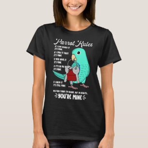 T-shirt Parrot House Rules C'est le mien I Turquoise Parro