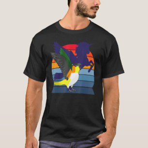 T-shirt Parrot I Winging Unicorn I hurle Black head C