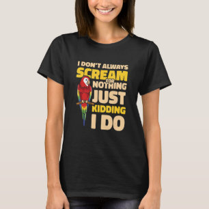 T-shirt Parrot ornithologique ornithologue propriétaire d'