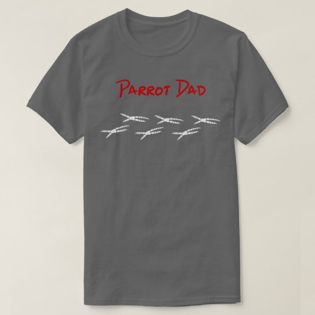 T-shirt Parrot papa avec empreintes (Design devant)