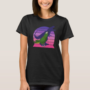 T-shirt Parrot rétro I Tyrannosaurus Rex I Hahn's Macaw
