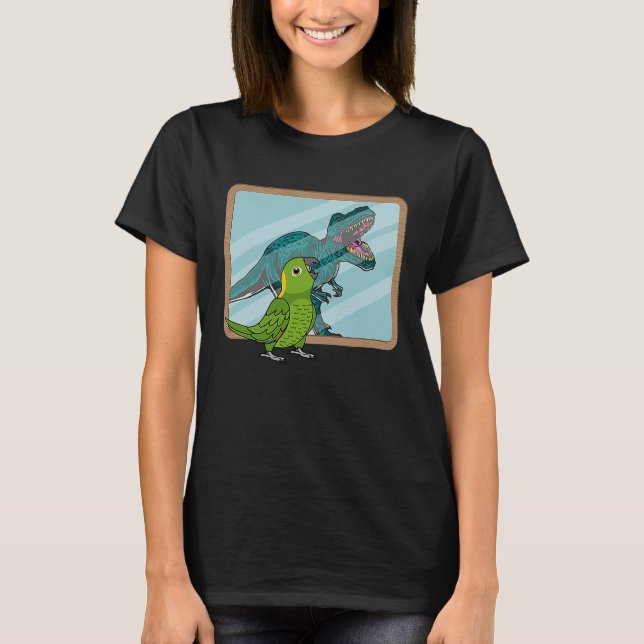 T-shirt Parrot & Rex Reflection I Yellow naped Amazon (Devant)