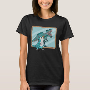 T-shirt Parrot & Rex Réflexion I Blue Monk Parakeet Quake