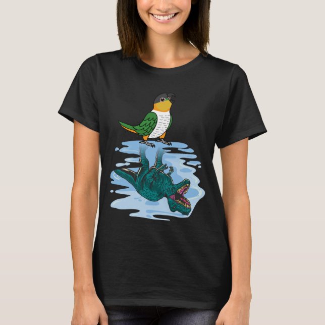 T-shirt Parrot & Rex Réflexion I Caique à tête noire (Devant)