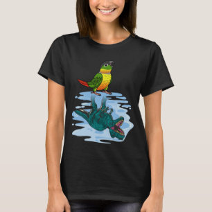 T-shirt Parrot & Rex Réflexion I Jaune Vert Jaune Joue