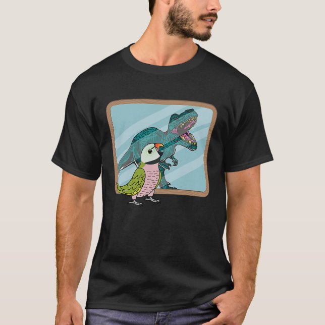 T-shirt Parrot & Rex Réflexion I Mustache Parakeet (Devant)