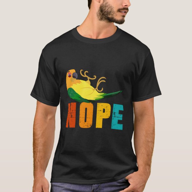 T-shirt Parrot Sun Conure Sun Conure Maman Papa Sun Conure (Devant)