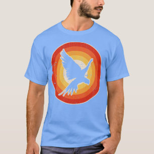 T-shirt Parrot Sunset Rétro pour Hommes Femmes Garçons Fil