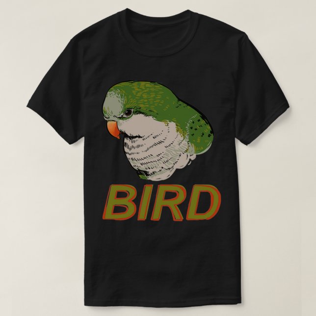 T-shirt Parrot vert de quaker (Design devant)
